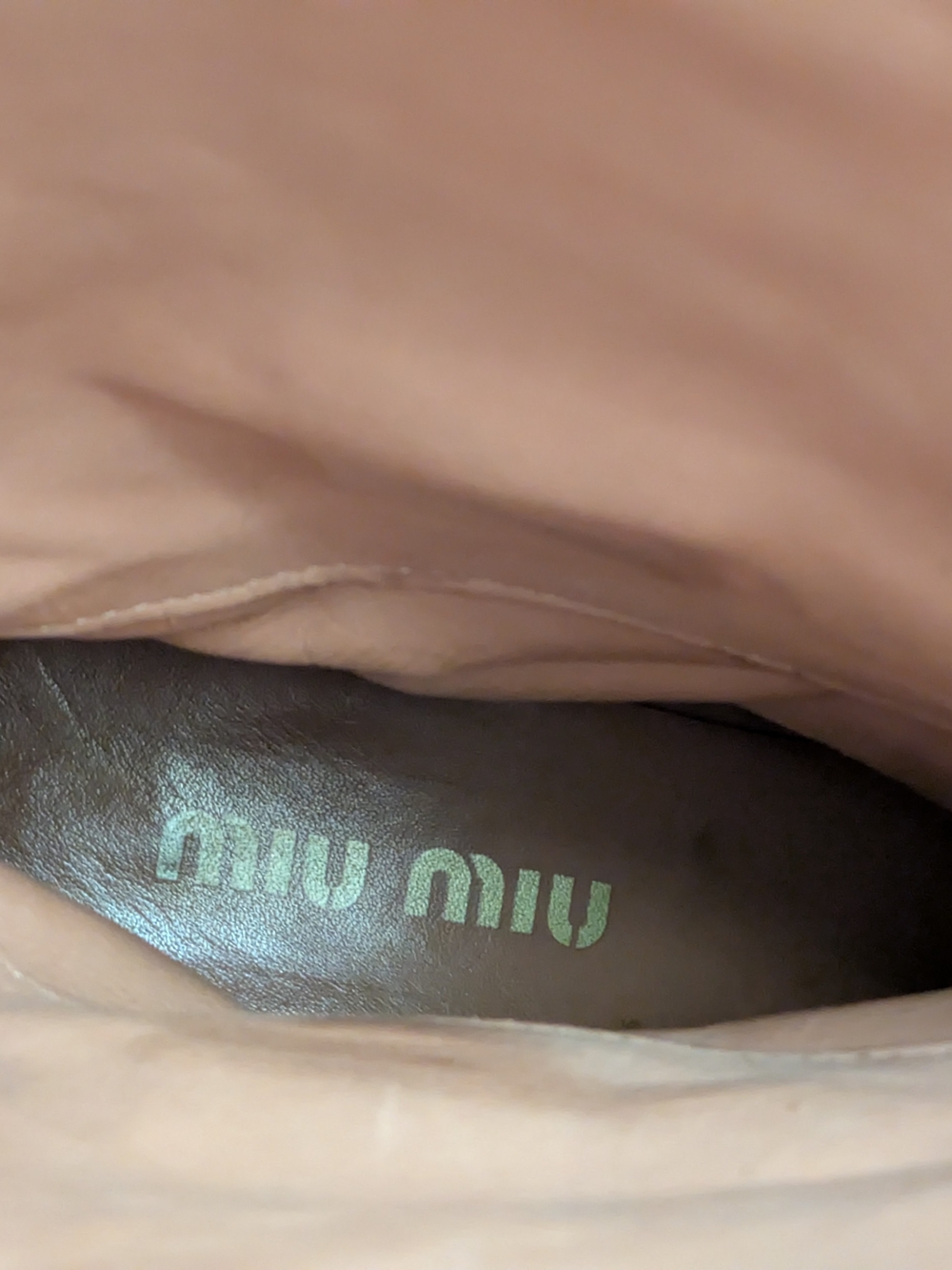 Miu Miu Brown Suede Mid-Calf Boots - Picture 6 of 7